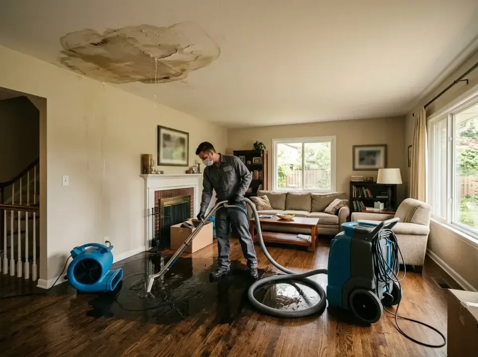attic-pipe-burst-ceiling-drip-008 — frequently asked questions, Water Damage Restoration & Carpet Care in Spring Arbor, MI